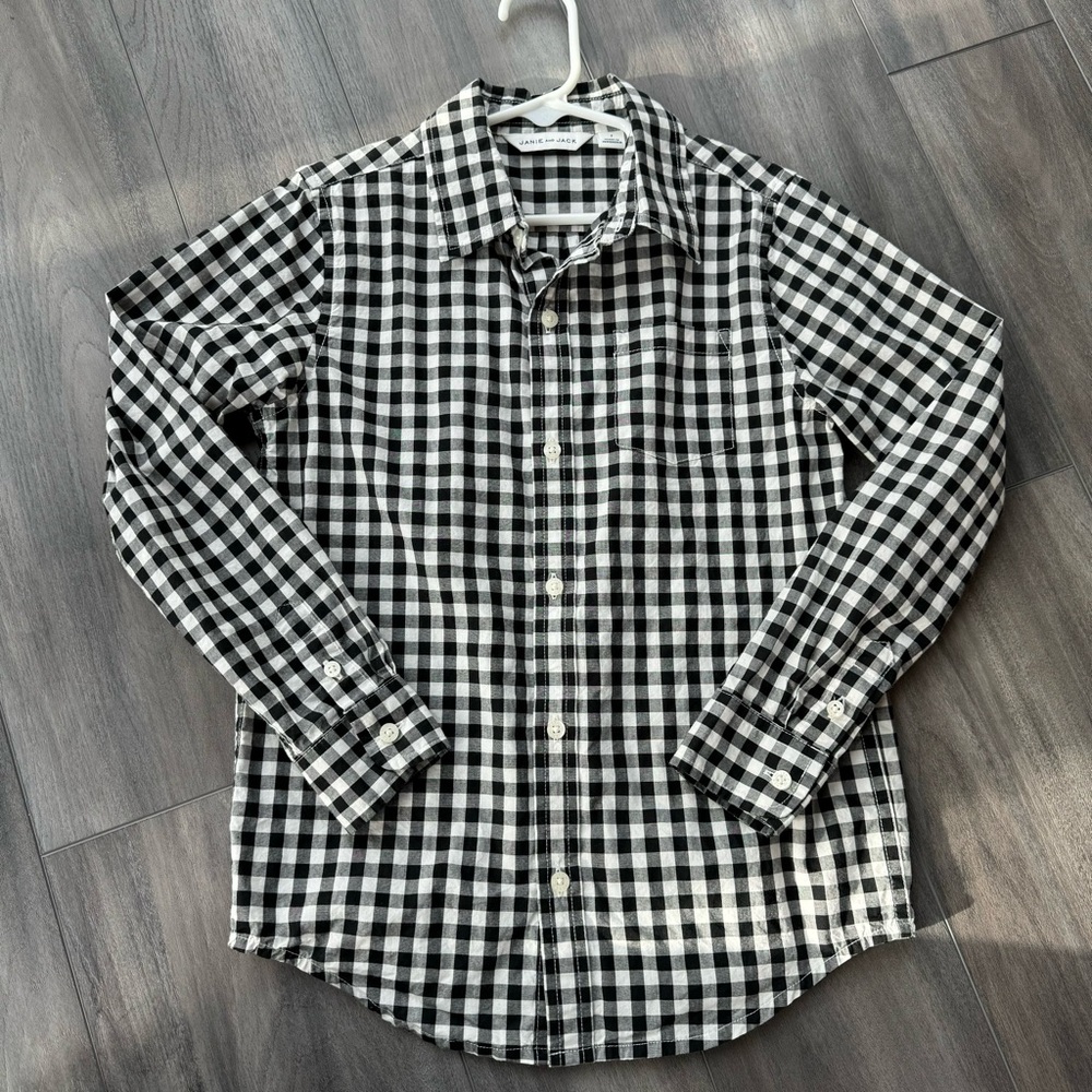 EUC Janie & Jack Button Down Size 7 yr